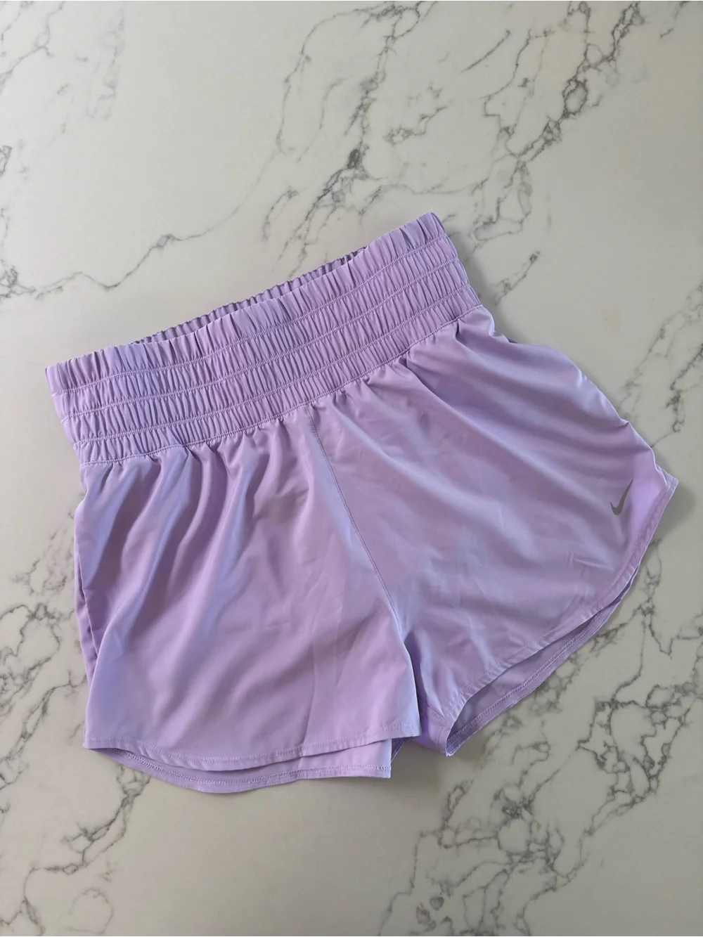 Nike Dri-FIT One Ultra High-Waisted Shorts - Lilac Ice - Size Large